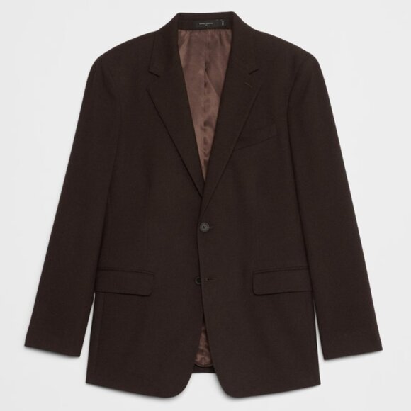 Banana Republic Factory Other - Banana Republic Mens Tailored-Fit Soft Flannel‎ Suit Jacket, Brown, 42S, EUC